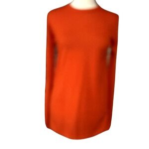 RAEY Sweater Womens XS Orange 100% Cashmere Crew Neck Luxury Pullover